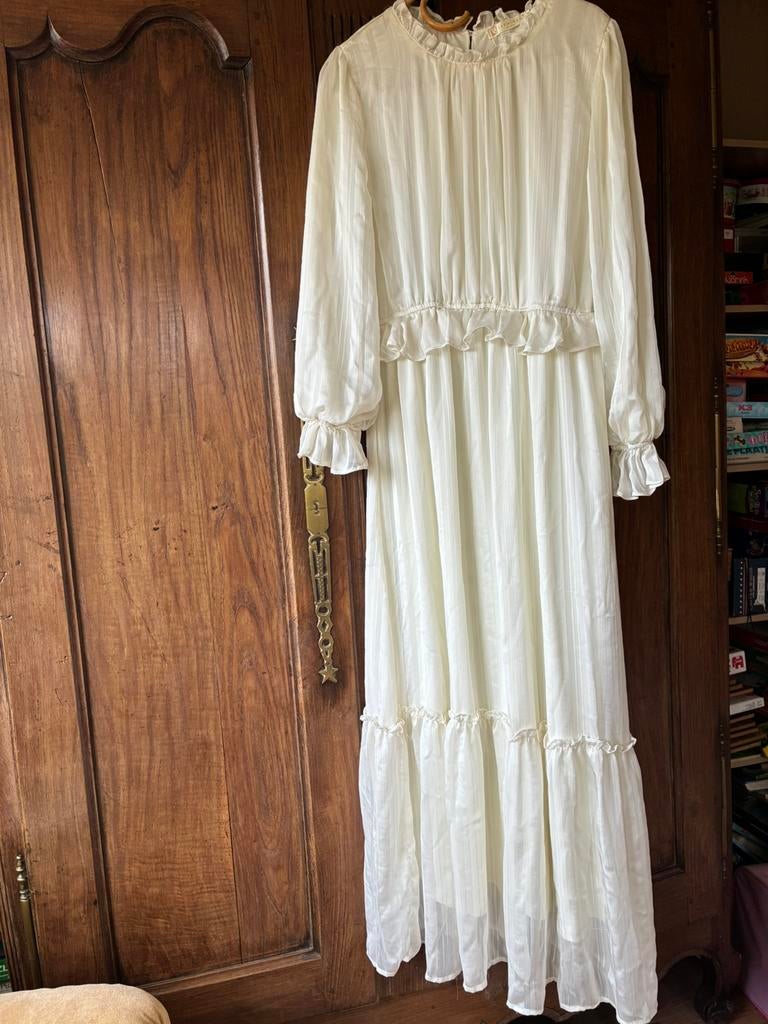 Bruidsjurk Jasminah Paris L/XL, Enlèvement, Neuf, Blanc, Robe de mariée