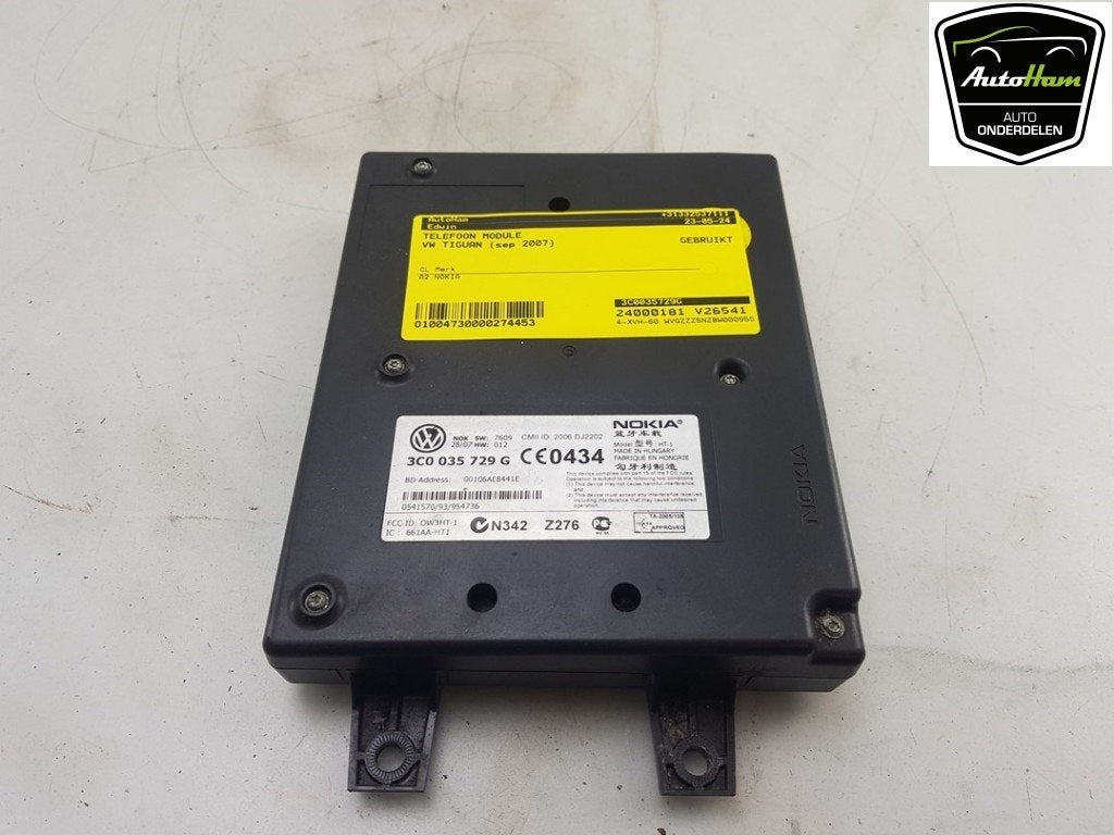 ORDINATEUR TELEPHONE Tiguan (5N1 / 2) (|3C0035729G|), Utilisé, Volkswagen