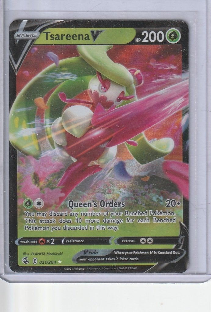 Tsareena V 021/264 - Fusion Strike (Anglais / Near Mint), Hobby & Loisirs créatifs, Enlèvement ou Envoi, Comme neuf, Booster