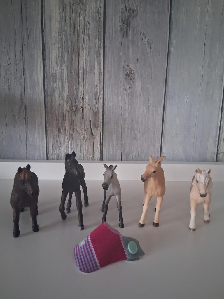 Schleich paardjes + dekentje, Collections, Collections Animaux, Enlèvement, Cheval