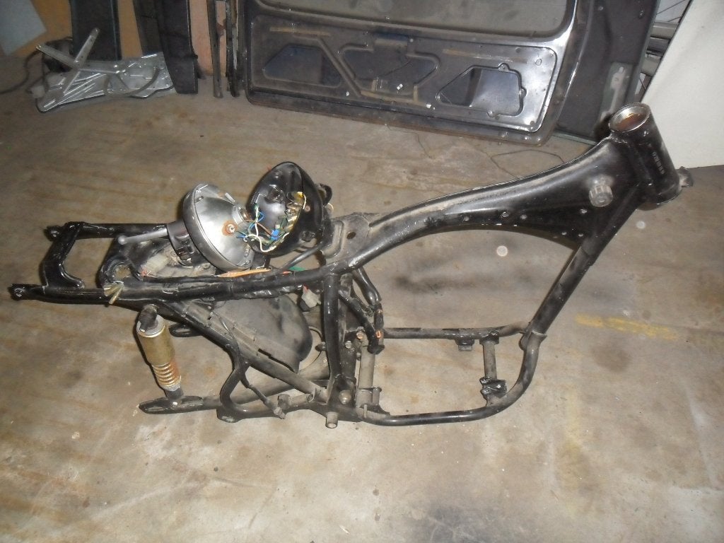 Frame, wielen, kabelboom etc voor Honda CB 250/360 G, Ophalen of Verzenden, Gebruikt