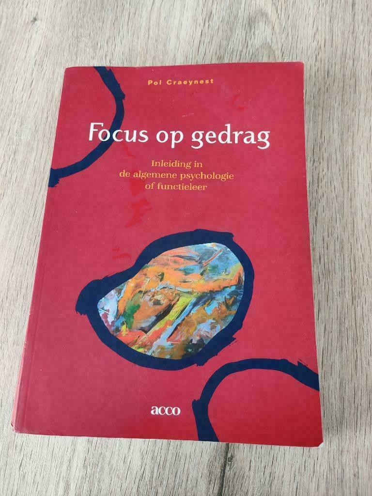 Focus op gedrag - inleiding in de algemene psychologie of fu, Boeken, Ophalen of Verzenden, Gelezen