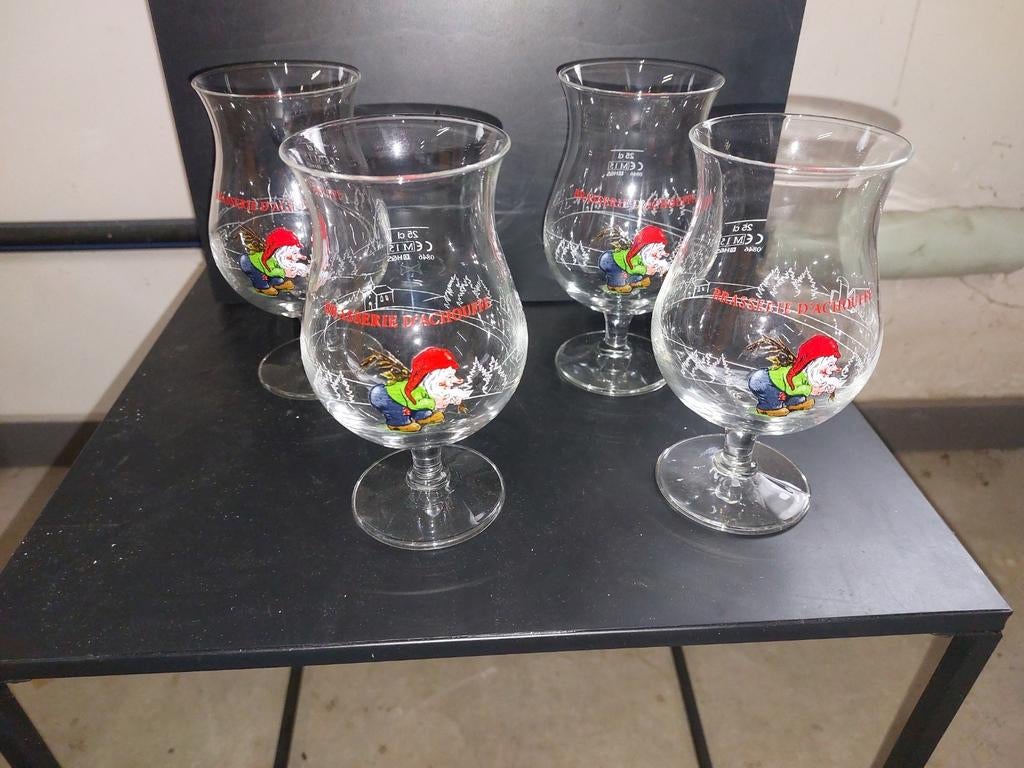 Chouffe glazen 2015, Ophalen of Verzenden, Zo goed als nieuw, Bierglas