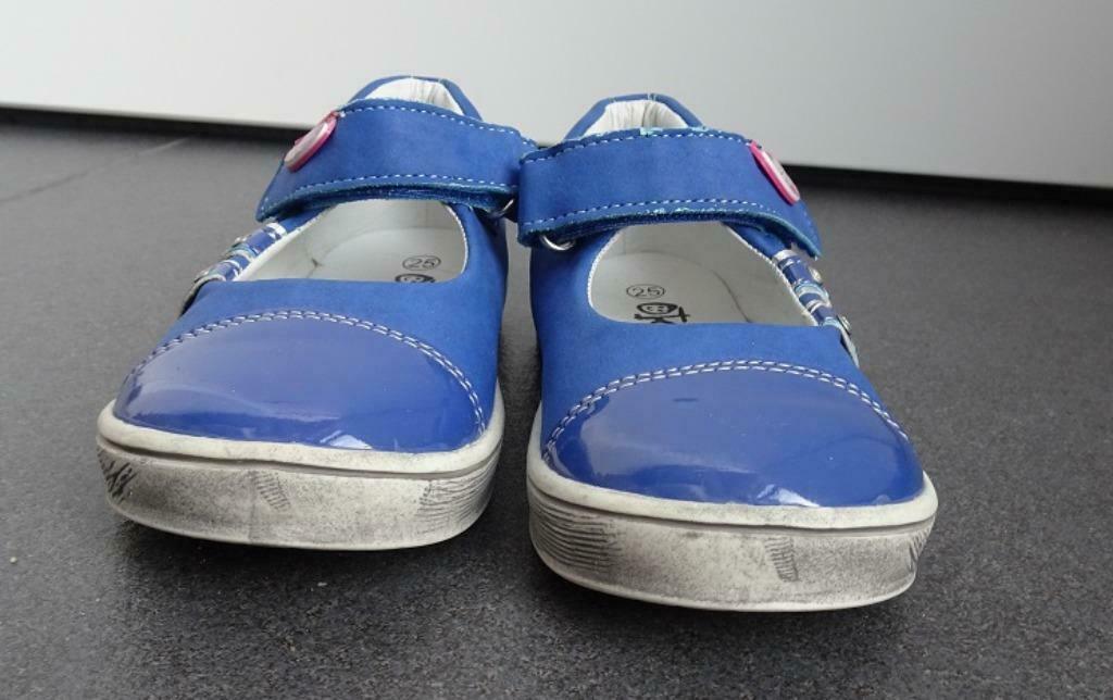 Mooie blauwe lederen ballerina's maat 25 (nieuw), Kinderen en Baby's, Meisje, Schoenen, Nieuw, Ophalen of Verzenden