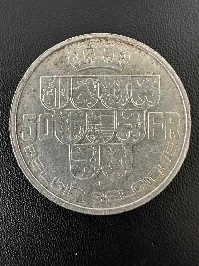 Pièce belge Léopold lll 50 francs 1939, Enlèvement ou Envoi