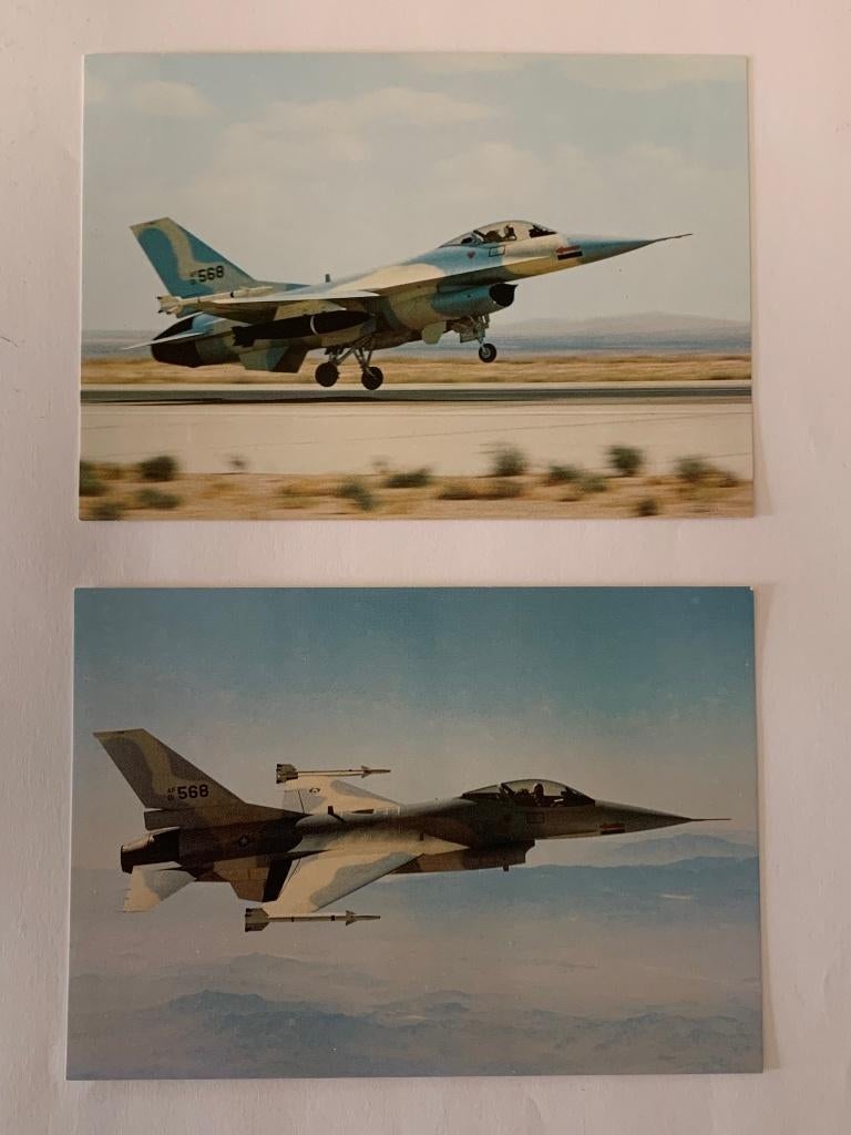 3 Postkaarten F-16 USAF, Ophalen of Verzenden, Luchtmacht, Overige typen