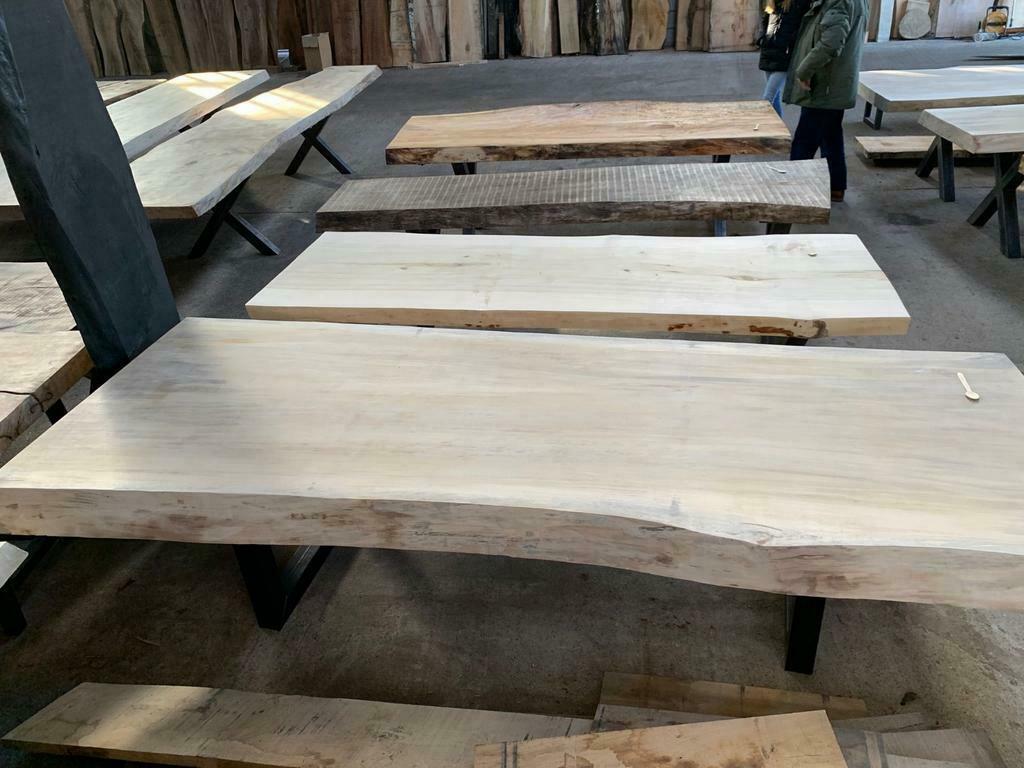 Boomstam tafels, tafelbladen onderstellen, Ophalen of Verzenden, Nieuw, Planken