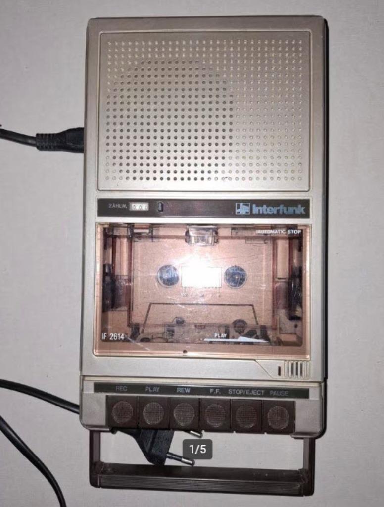 Vintage Interfunk casettedeck recorder – retro jaren ’70, Enlèvement ou Envoi, Audio et Vidéo