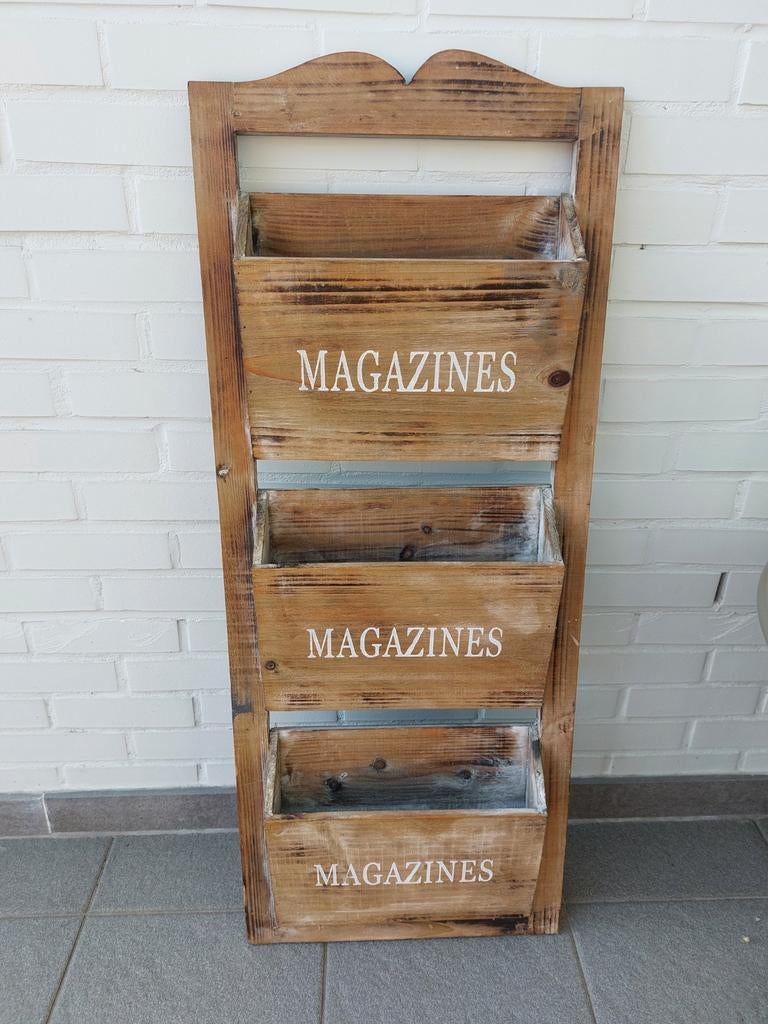 Decoratie, Huis en Inrichting, Woonaccessoires | Krantenbakken en Lectuurbakken, Ophalen, Gebruikt