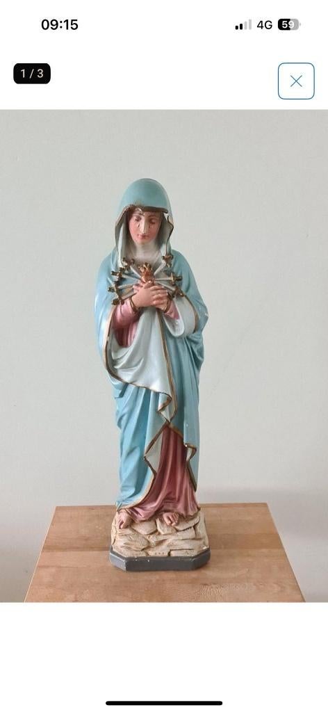 A la recherche: statue Notre Dame des Douleurs, Enlèvement