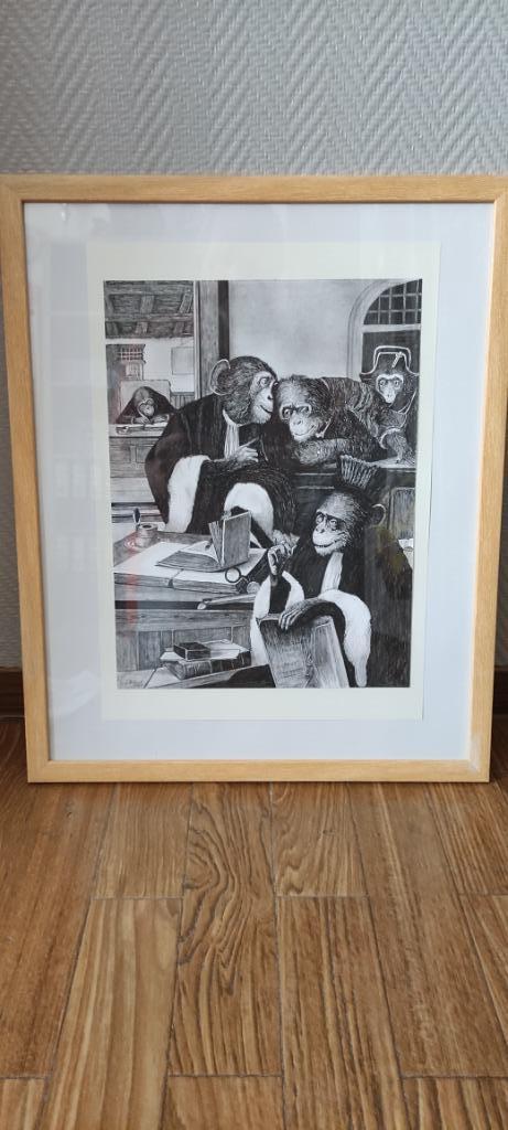 Originele pentekening Derniers conseils ( laatste raadgeving, Antiek en Kunst, Kunst | Schilderijen | Klassiek, Ophalen