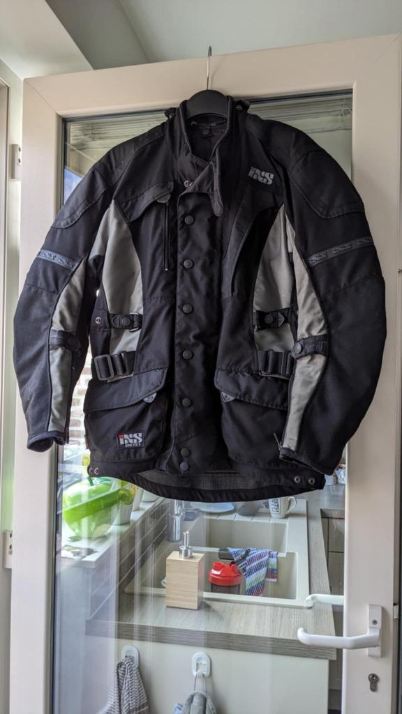 Motorjas IXS Gore-Tex waterdicht. Maat Large. Zwart, Ophalen, Jas | textiel, Heren, Nieuw zonder kaartje
