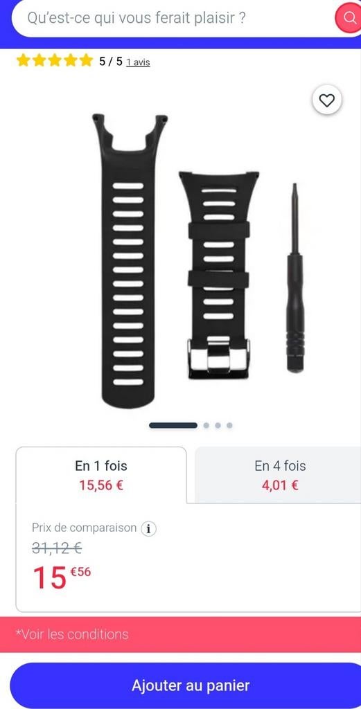 Bracelet de montre VANTIYAUS  (Lot de 4), Bijoux, Sacs & Beauté, Enlèvement ou Envoi, Neuf