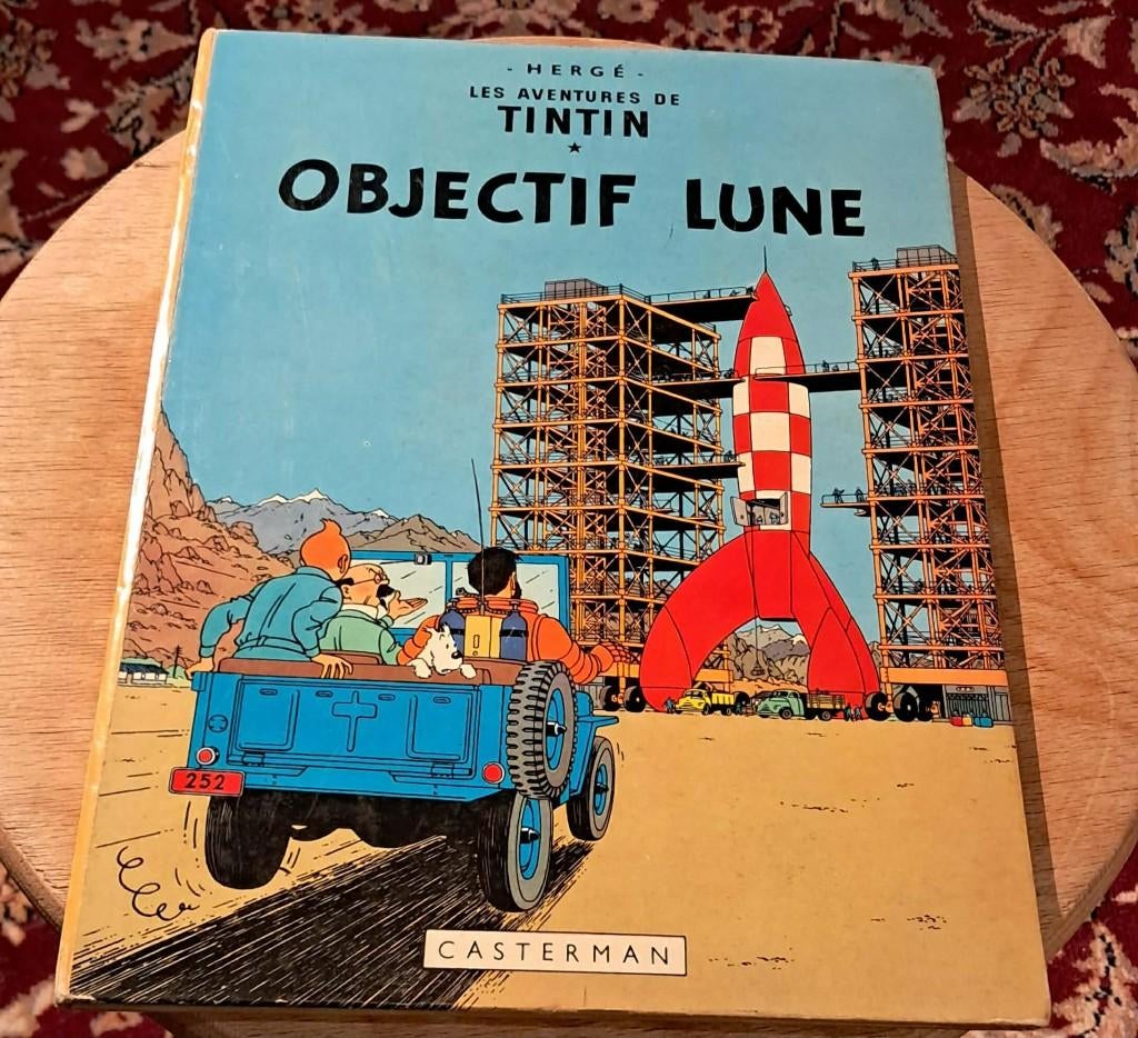 BD Tintin - Objectif Lune, Livres, Enlèvement ou Envoi, Une BD, Utilisé, Hergé
