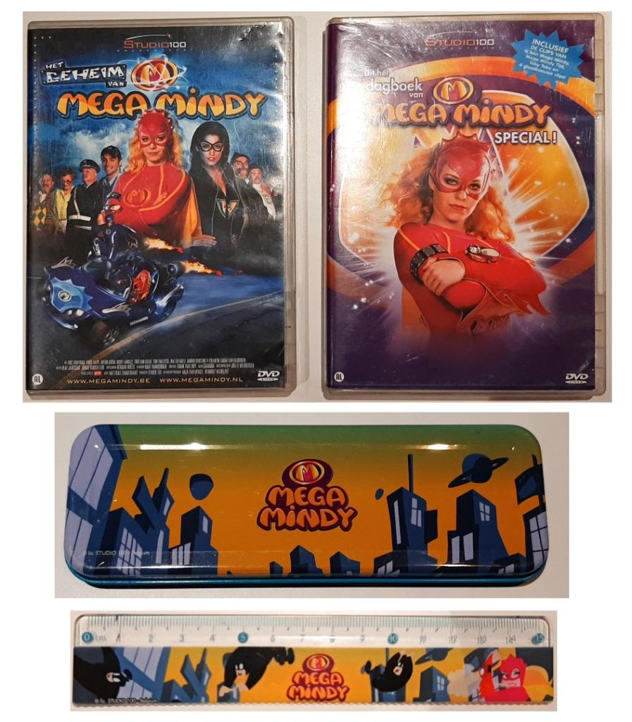 2 DVDs MegaMindy + 2 extraatjes, Enlèvement, Comme neuf, Aventure, Film