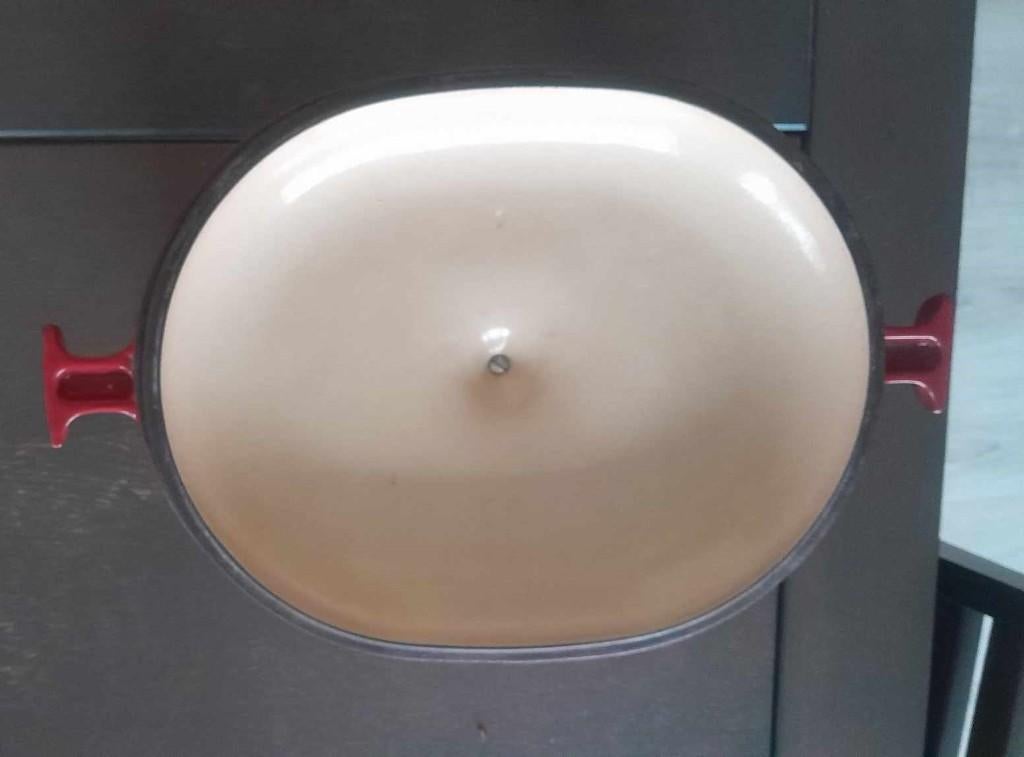 LE CREUSET ovenschotel, Ophalen, Gebruikt, Gietijzer, Kookpan of Snelkookpan