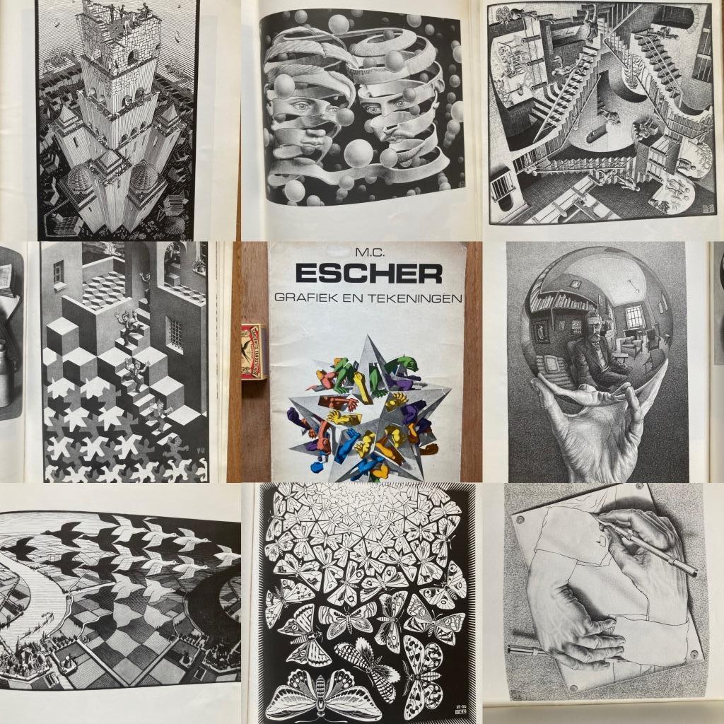 M C Escher boek grafiek tekeningen grafisch kunstenaar, Boeken, Kunst en Cultuur | Beeldend, Gelezen, Ophalen of Verzenden, M.C. Escher