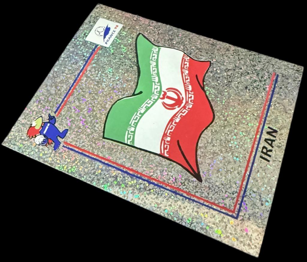 Panini WK 98 Embleem Badge Iran #427 1998 Frankrijk, Envoi, Comme neuf