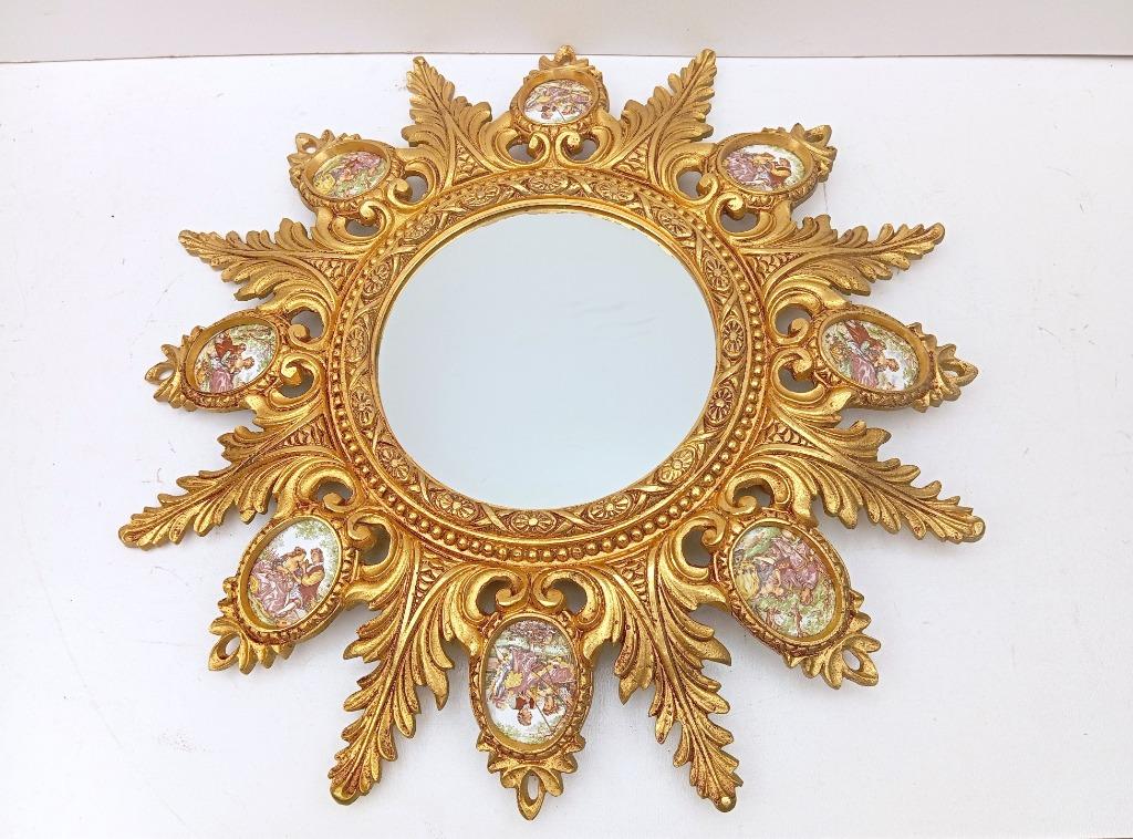 rare miroir FRAGONARD en bronze, Antiquités & Art, Enlèvement ou Envoi, Bronze