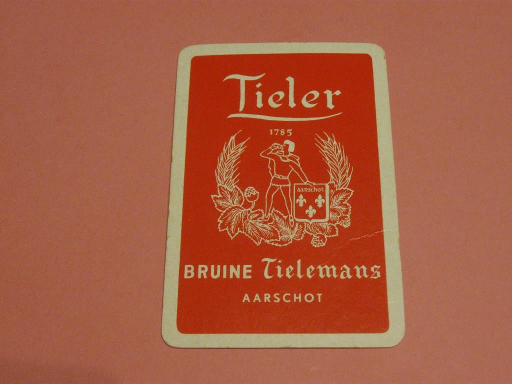 Oude speelkaart Belgisch bier (104), Ophalen of Verzenden, Zo goed als nieuw, Speelkaart(en)