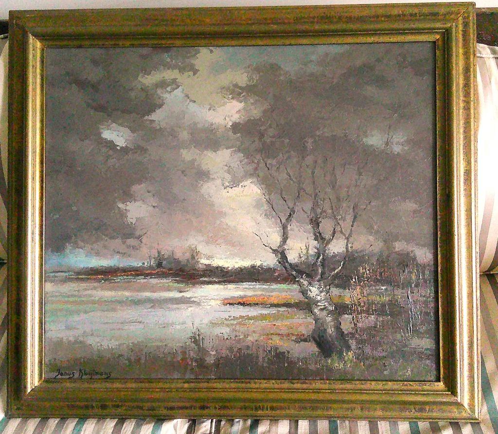 Paysage avec de l'eau - Janus Kluijtmans (1919-2004), Enlèvement ou Envoi