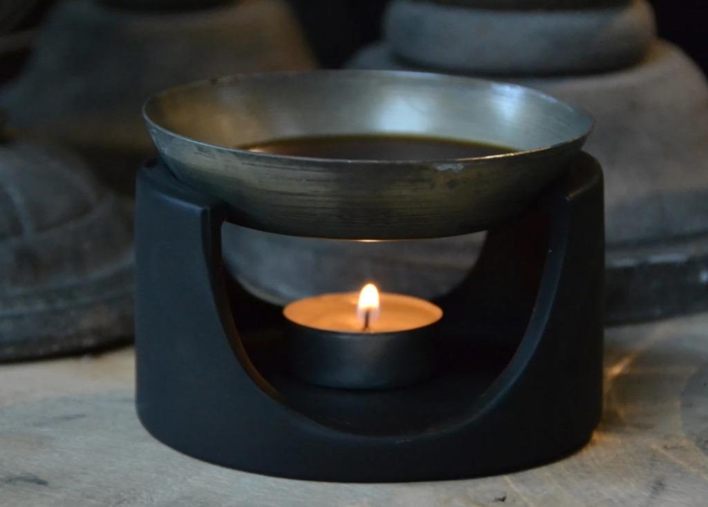 Geurbrander Amberblokjes - Terracota puur - Landelijk, Overige materialen, Zwart, Nieuw, Ophalen of Verzenden