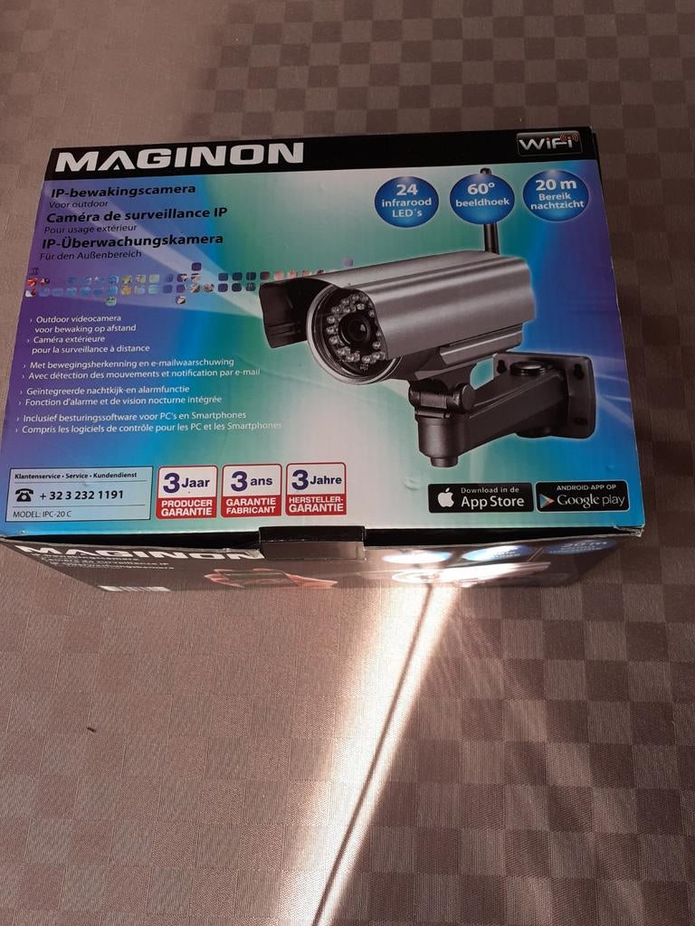 Caméra de surveillance IP Maginon., TV, Hi-fi & Vidéo, Caméras de surveillance, Enlèvement ou Envoi, Neuf, Caméra extérieure