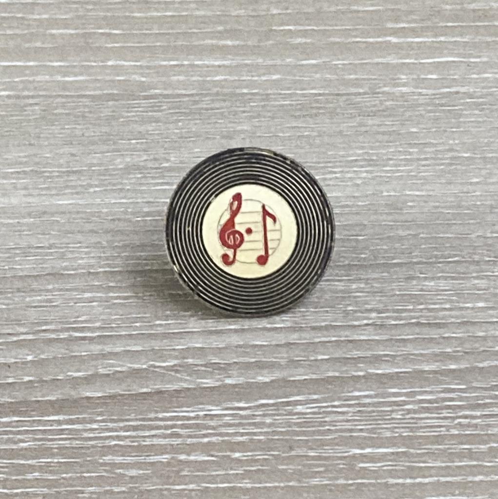 PIN - MUZIEK - VINYL - PLAAT, Verzamelen, Verzenden, Gebruikt, Overige onderwerpen, Speldje of Pin