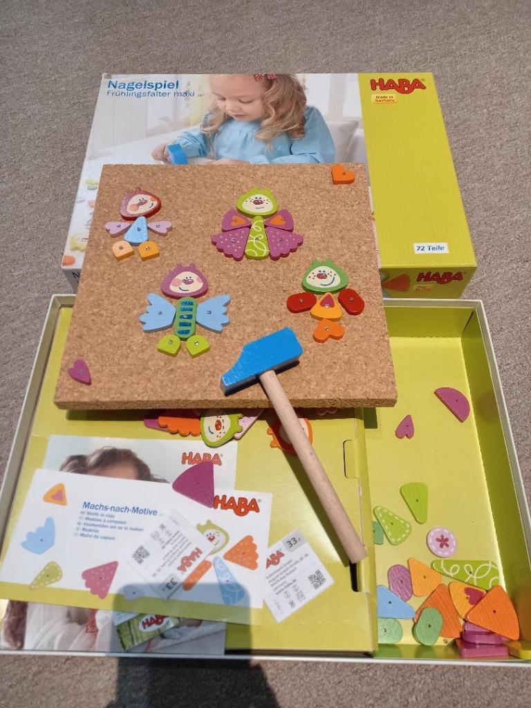 Haba Nagelspiel - hamertje tik, Kinderen en Baby's, Ophalen, Zo goed als nieuw, Overige typen