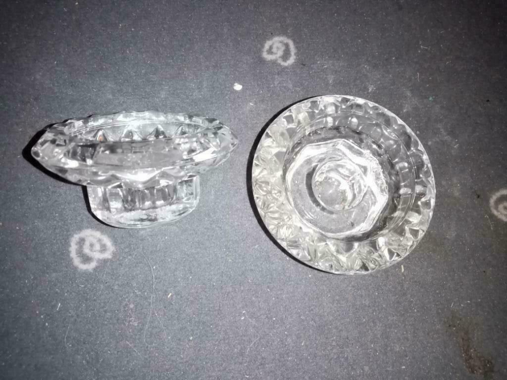Henkel Kristallen kandelaars, Ophalen of Verzenden, Kristal
