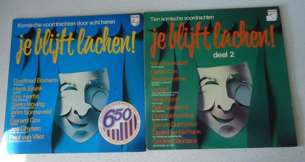 2 LP's "Je Blijft Lachen" Deel 1 & 2 anno 1973., Ophalen of Verzenden, Gebruikt, 12 inch, Overige genres