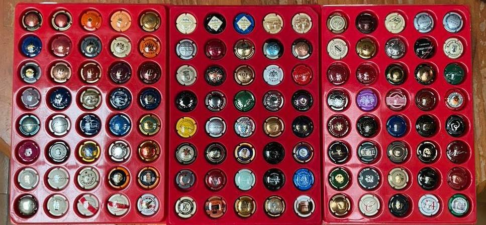 Set van 120 champagne capsules, Enlèvement