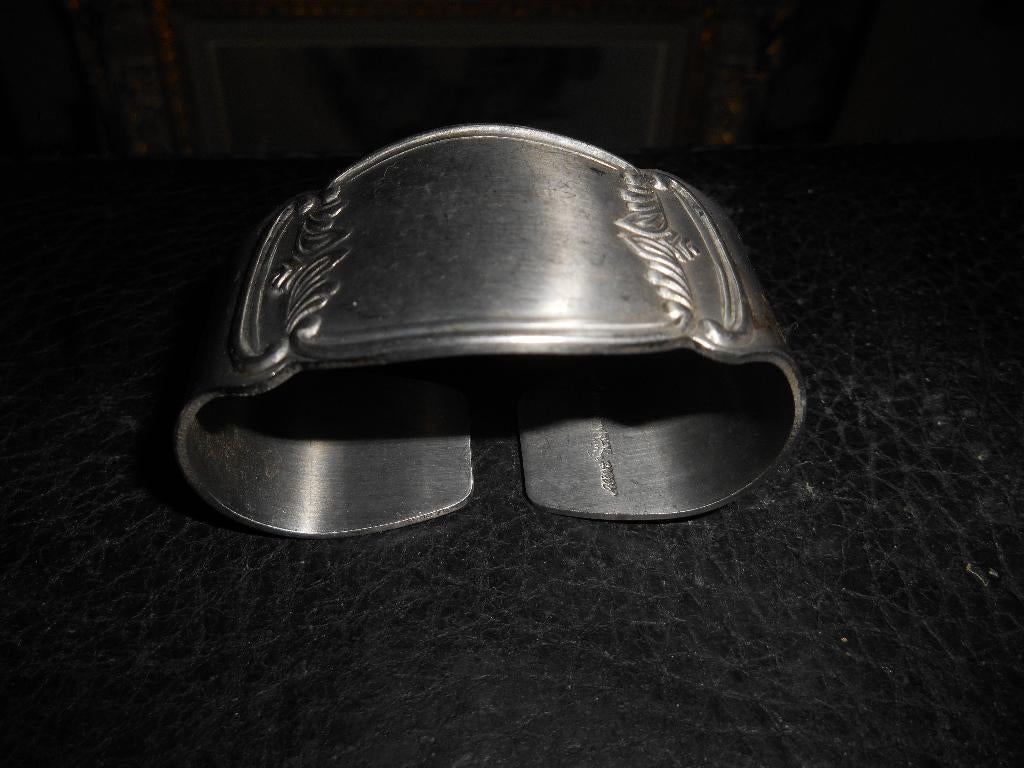 Rond de table ovale en inox argent poinçon, Antiquités & Art, Enlèvement ou Envoi, Argent