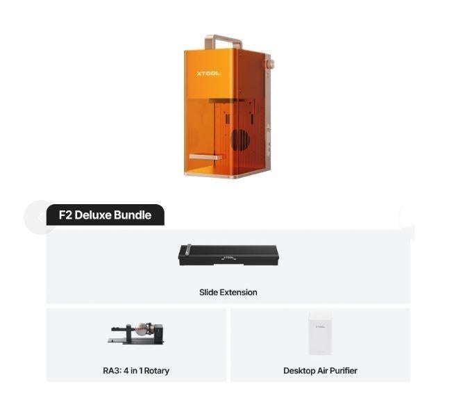 xTool F2  Dual Laser Engraver met toebehoren zonder slider, Enlèvement, Comme neuf
