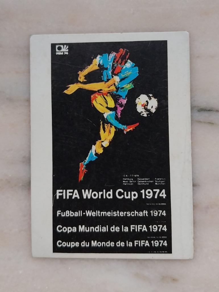 Panini WK Munchen 74 intro sticker 2 topstaat, Enlèvement ou Envoi, Comme neuf, Autocollant