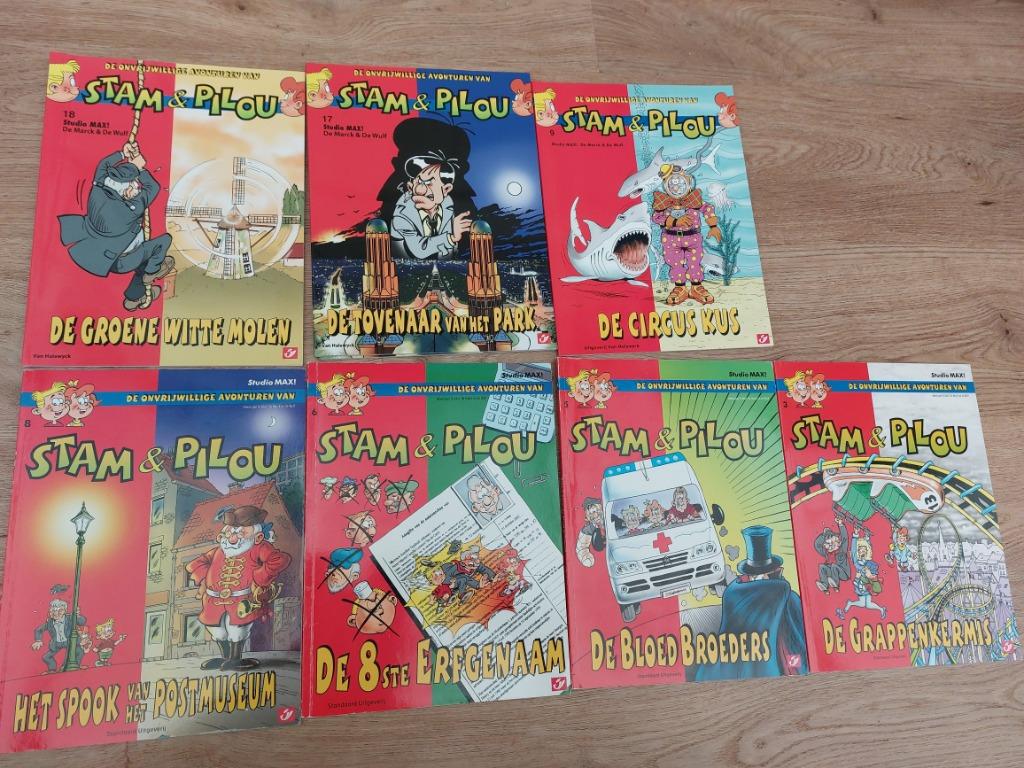 strips van STAM en PILOU, Plusieurs BD, Enlèvement ou Envoi, Comme neuf, Studio Max!