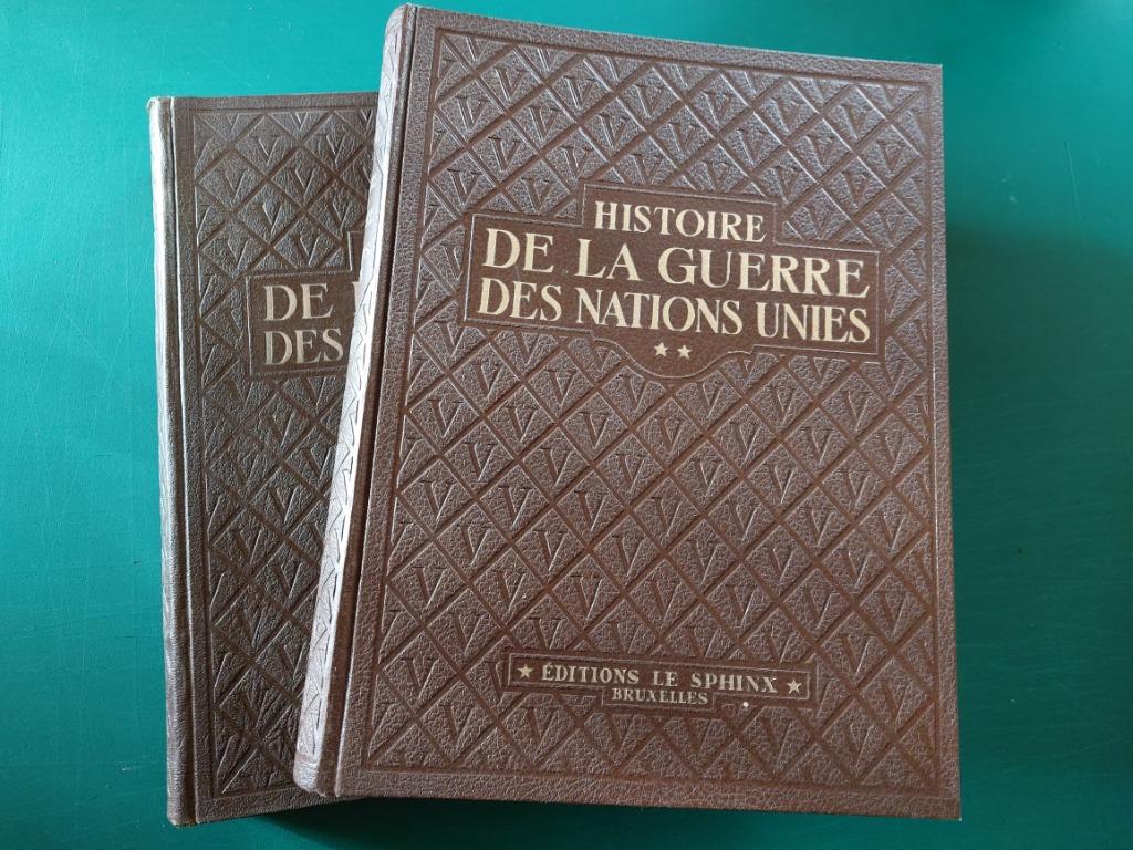 histoire de la guerre des nations unies 2 tomes 1947 N11774, Livres, Enlèvement ou Envoi, Deuxième Guerre mondiale, Général, Comme neuf