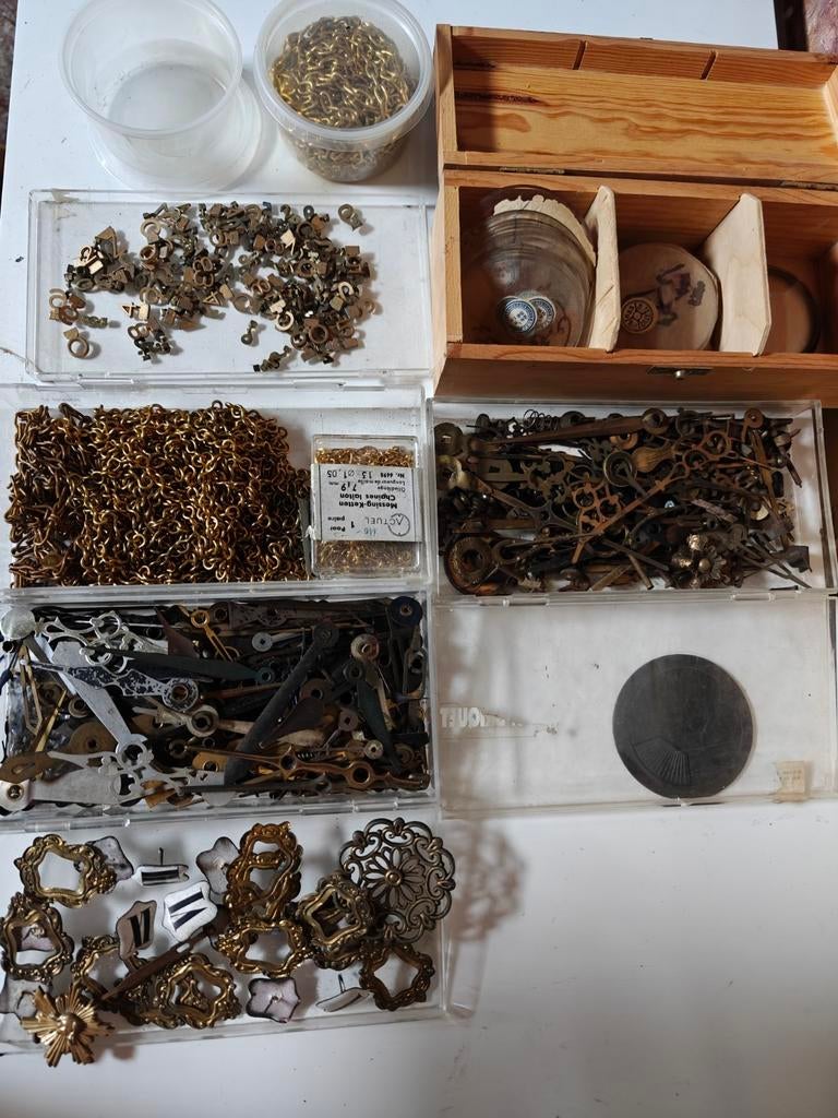 Antieke klok onderdelen - steampunk, Antiek en Kunst, Antiek | Klokken, Ophalen of Verzenden