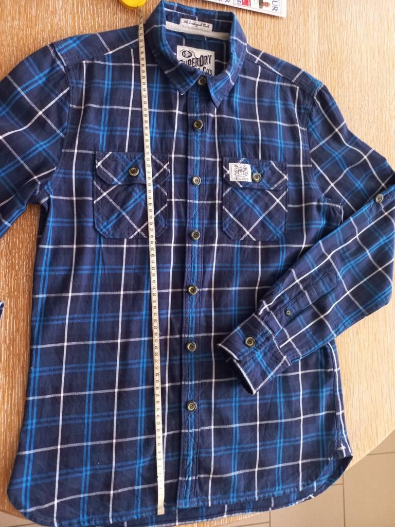 SUPERDRY flanel  hemd  M, Kleding | Heren, Overhemden, Ophalen of Verzenden, Nieuw