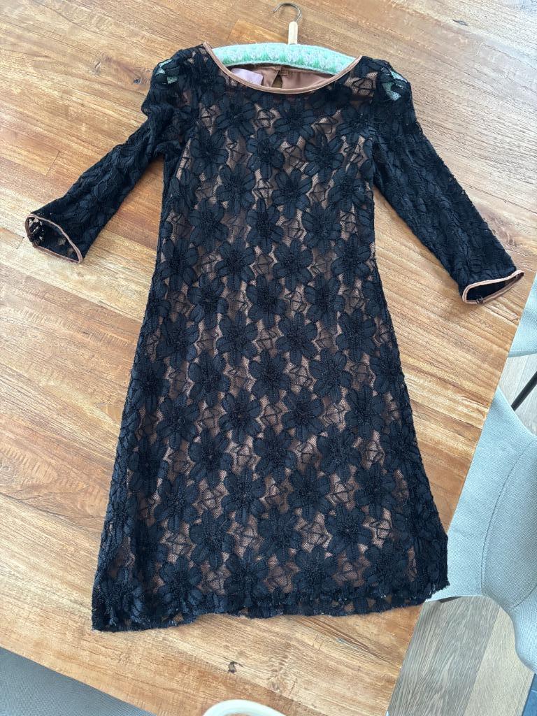 Jurk vintage maat 36, Kleding | Dames, Zwart, Axiome, Ophalen of Verzenden, Zo goed als nieuw