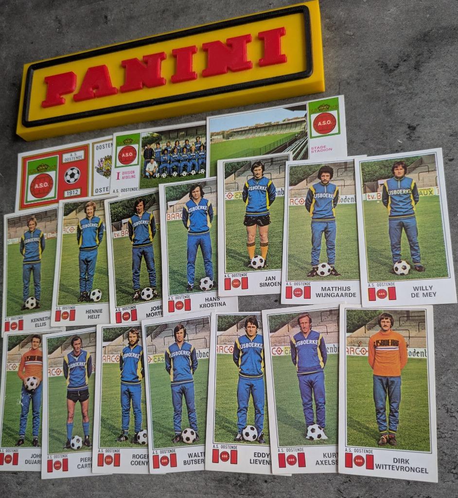 PANINI FOOTBALL 76 AS OSTENDE 18x AUTOCOLLANTS 1976, Envoi