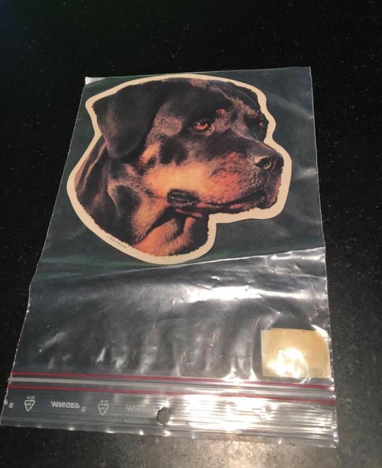 Sticker bewaking rotweiler, Ophalen of Verzenden, Nieuw