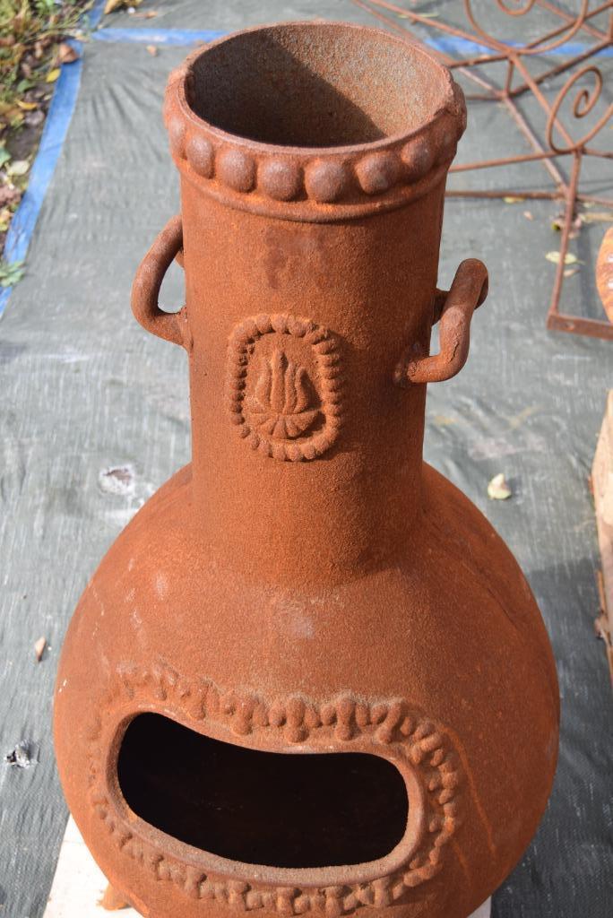 Vuurpot, terrasverwarmer, gietijzeren haard, Ophalen, Nieuw
