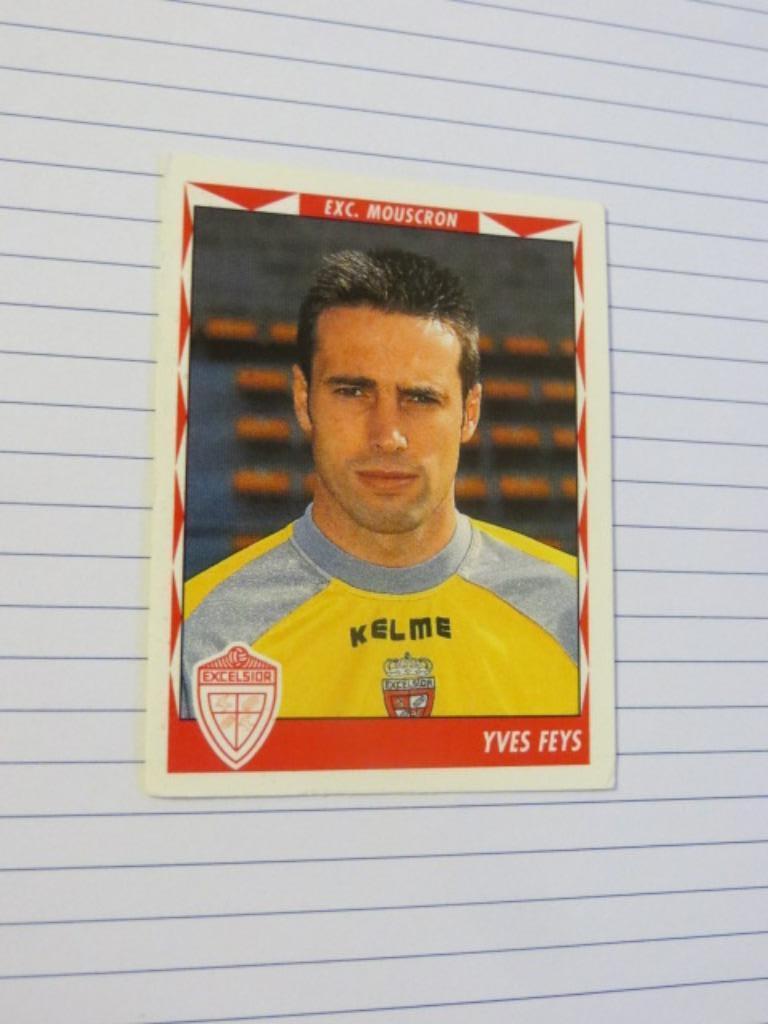 Voetbal : Sticker Football 99 :  Yves Feys - Moeskroen, Ophalen of Verzenden, Nieuw, Poster, Plaatje of Sticker