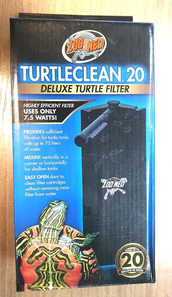 Zoo Med Turtleclean 20 Deluxe Schilpad Filter, Ophalen of Verzenden, Nieuw, Terrarium of Paludarium