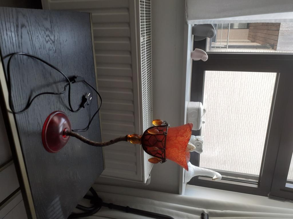 Decoratielamp, Gebruikt, Ophalen of Verzenden, Glas, Minder dan 100 cm