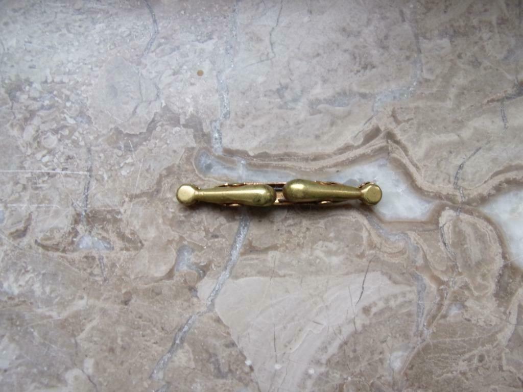 Ancien - Pince à cravate, bouton de col "The Renax" Déposé, Enlèvement ou Envoi, Utilisé