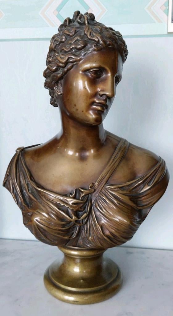 Bronzen buste , Susse fres, Enlèvement ou Envoi, Bronze