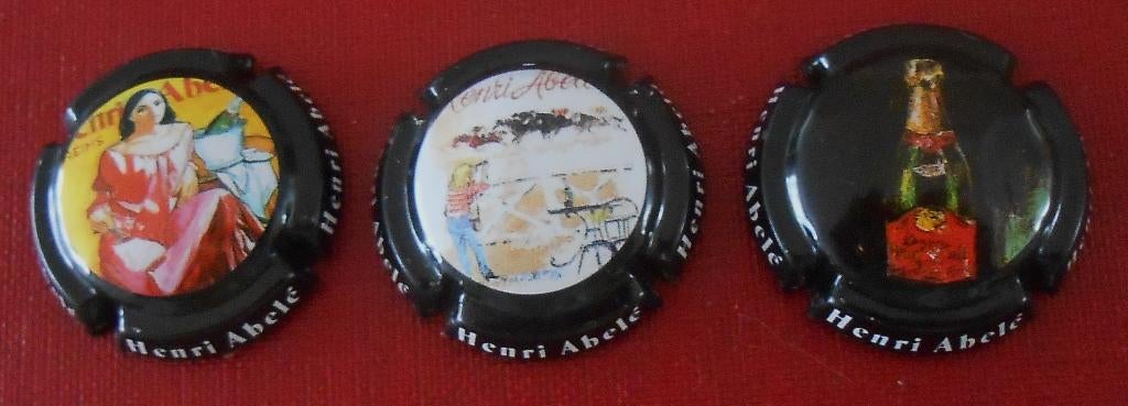 3 champagne capsules - Henri Abelé - 3 euro, Verzamelen, Ophalen of Verzenden