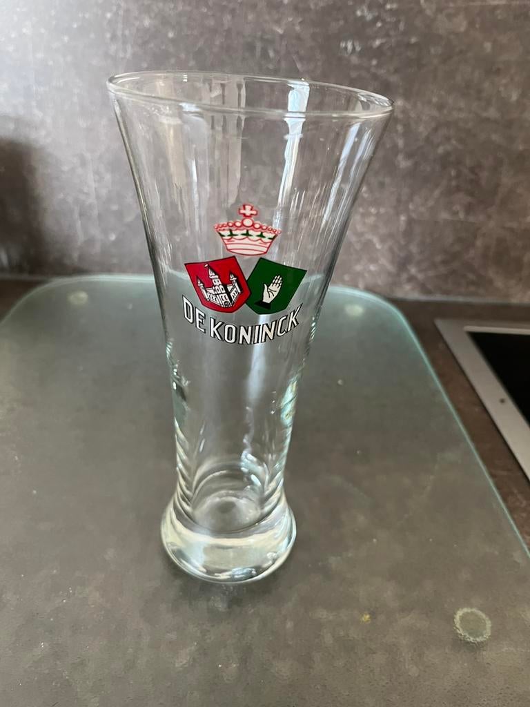 Verre à bière vintage De Koninck en bon état, Enlèvement ou Envoi, Comme neuf, Verre ou Verres, De Koninck